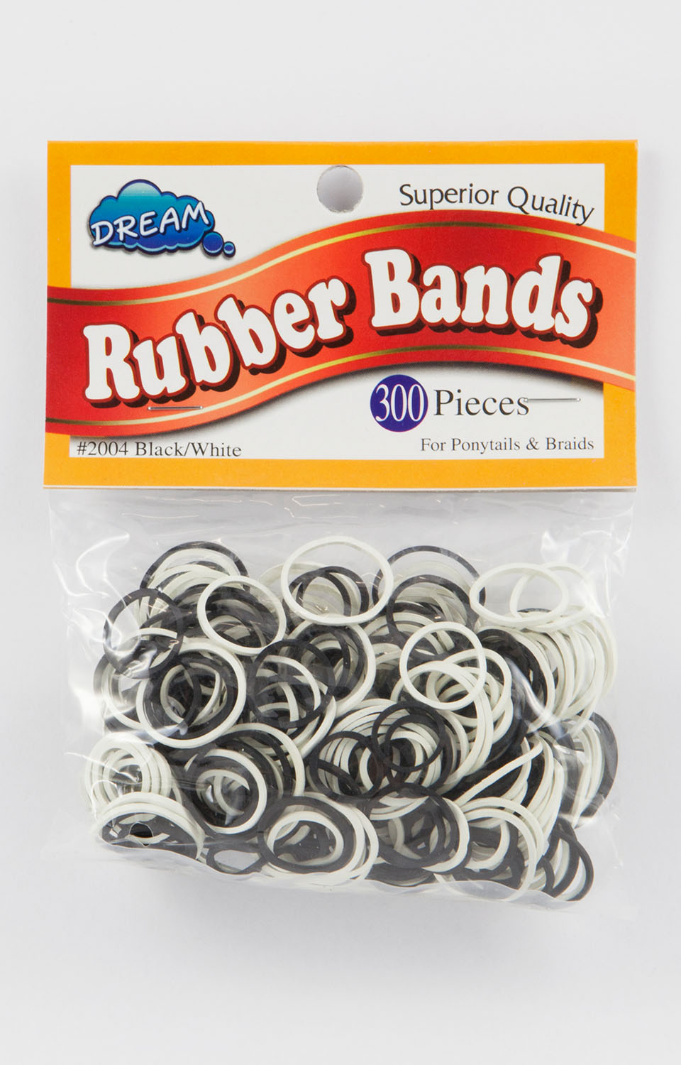 Dream World elastiekjes zwart/wit (rubber bands) | My Hair | Voor 16.00u in huis!