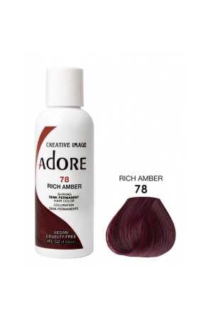 Adore Semi Permanent Hair Color 78 - Rich Amber 118 ml