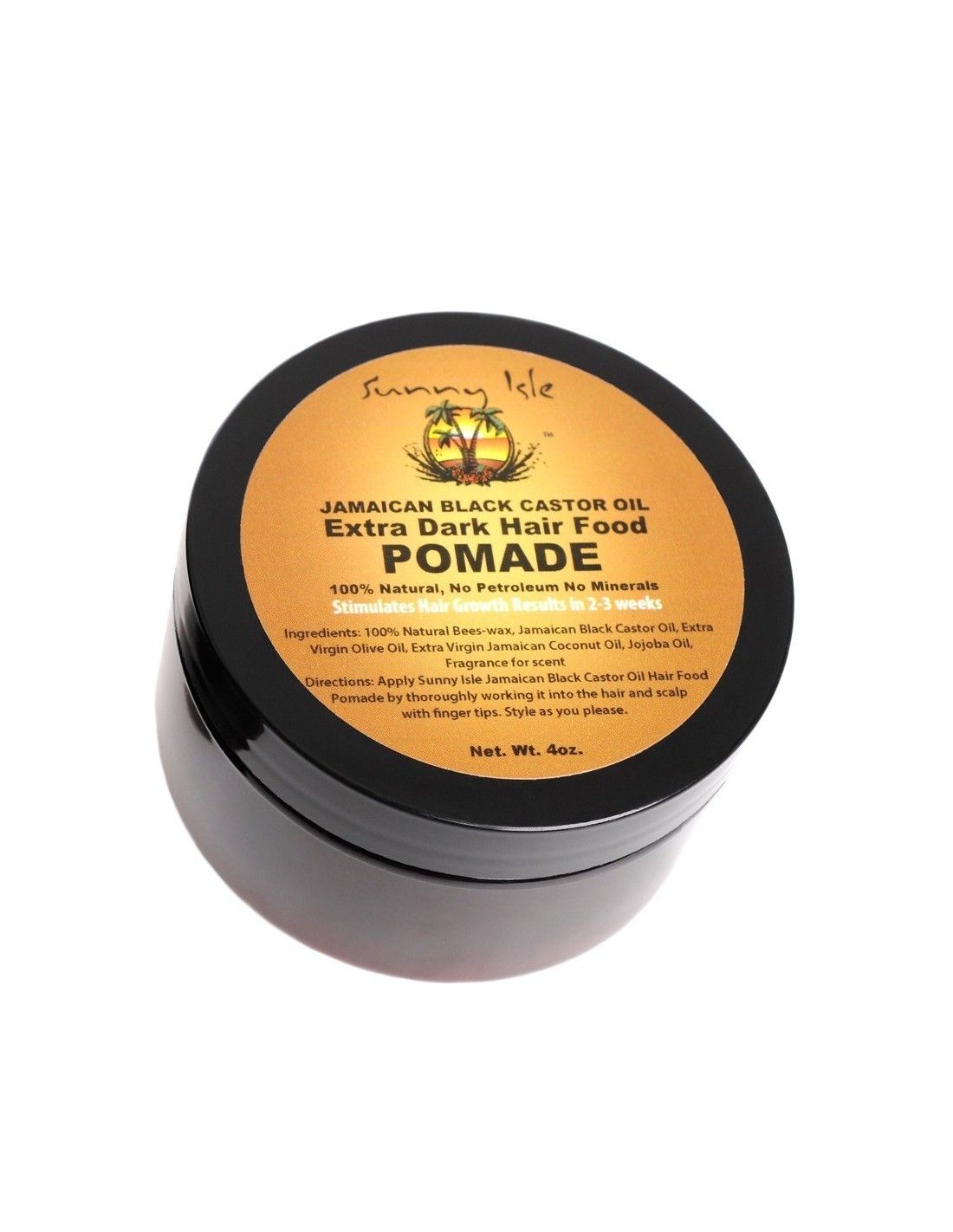 2204 Sunny Isle Jamaican Extra Dark Black Castor Oil Pomade 4oz