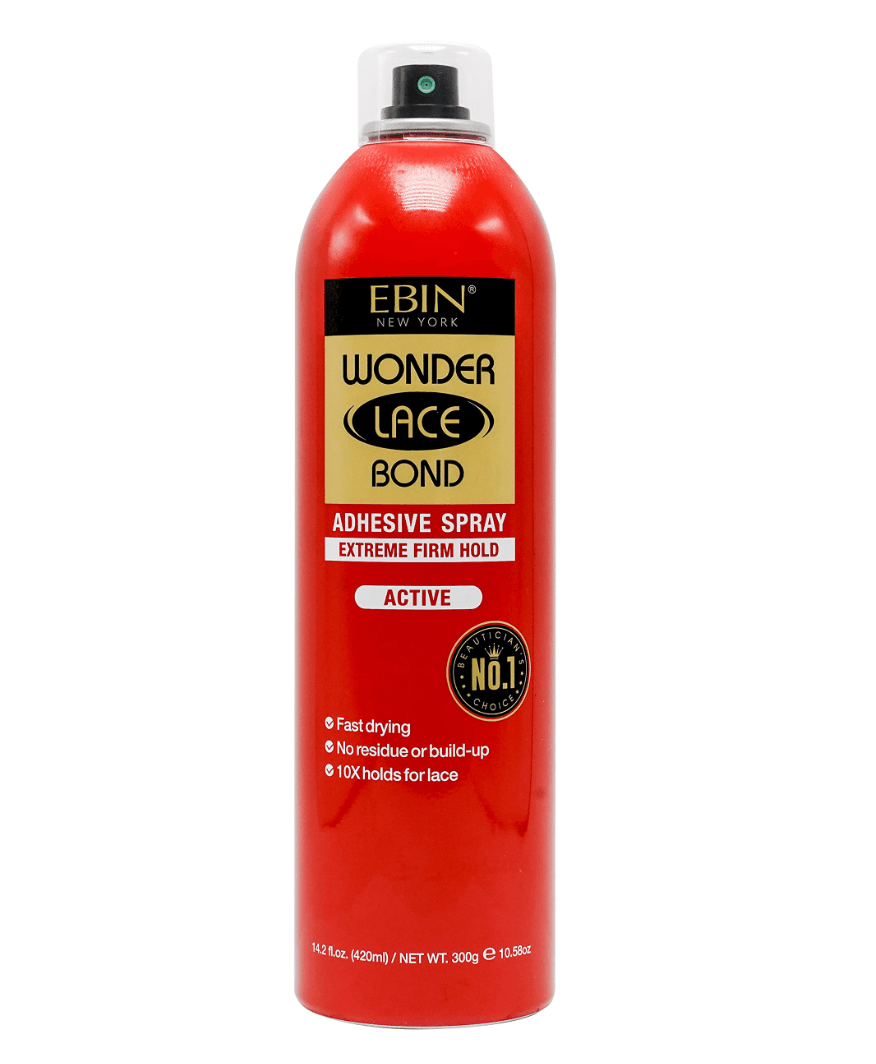 Ebin Wonder Lace Bond Adhesive Spray Active Red 420ml Fix My Hair