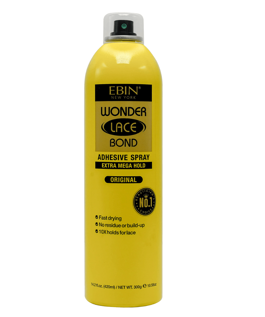 Ebin Wonder Lace Bond Adhesive Spray Original Yellow 420ml Fix My