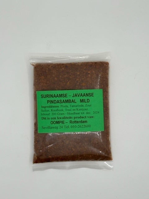 Oompie’s Surinaamse Javaanse Pindasambal Mild 200g | Fix My Hair | Voor ...