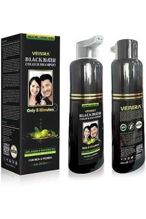 Veinira Black Hair Colour Shampoo For Men & Women