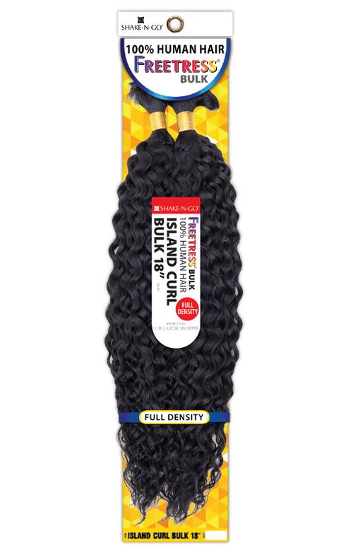 island-curl-18 Que Milky Way Human Hair Mastermix Island Curl Bulk 18"