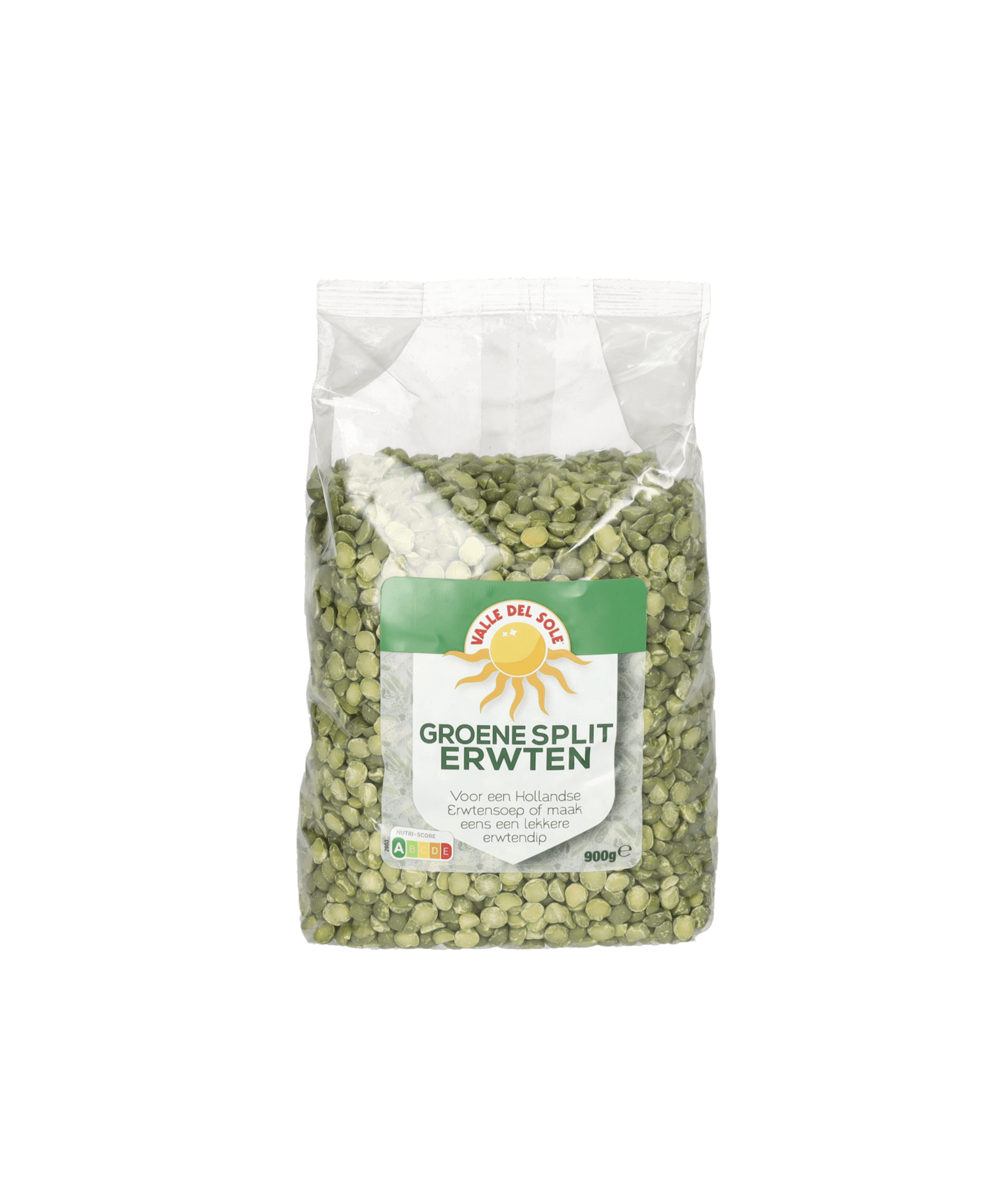 green split peas Valle del Sole Green Split Peas (Groene Spliterwten) 900 gr