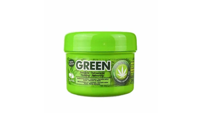 green 150gram Green Menthol Gel Refreshing - Gel Mentolado 150g