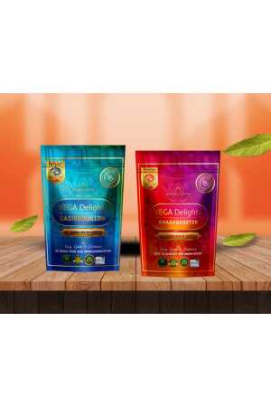 Vega Delights Combi Pakket Basisbouillon & Smaakbooster-Vegan-Halal-Top 8 Allergenenvrij-Himalayazout-Hoog in eiwit 250g
