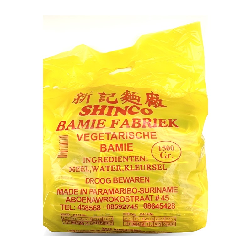 Shinco Bami Fabriek Vegetarische Bamie 1500 gr
